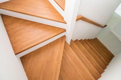 Spiral Wood Stairs